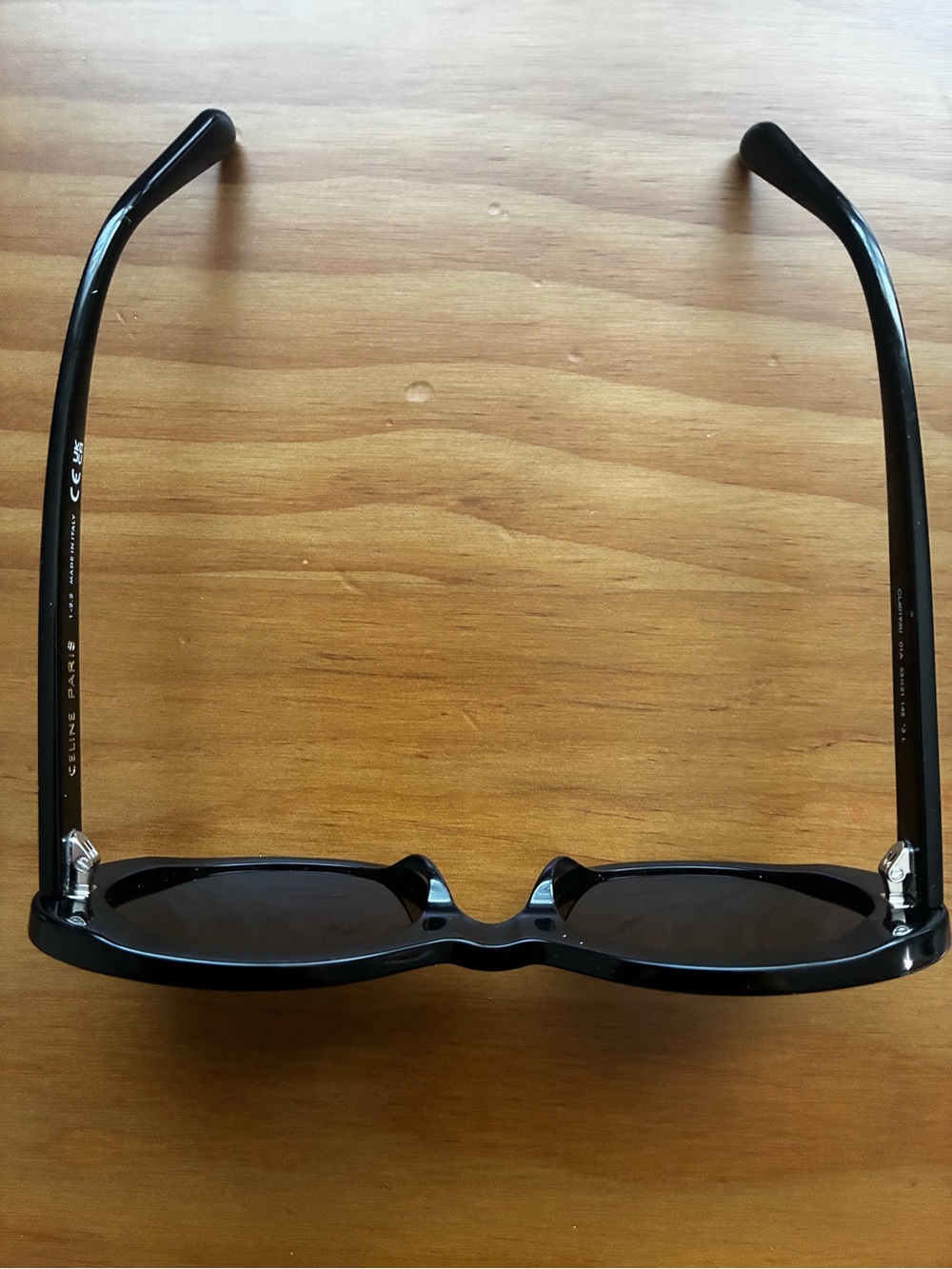 Celine Black Oval Women's Sunglasses - Picture 6 of 9